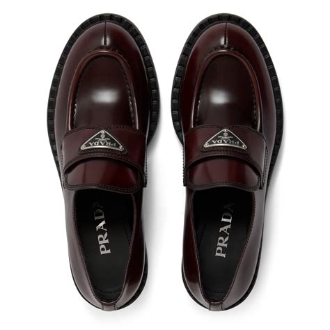 Cordovan Brushed Leather Loafers 